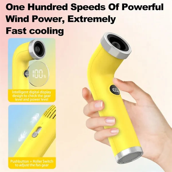 Novelty Bladeless Leafless Turbine Fan with Digital Display