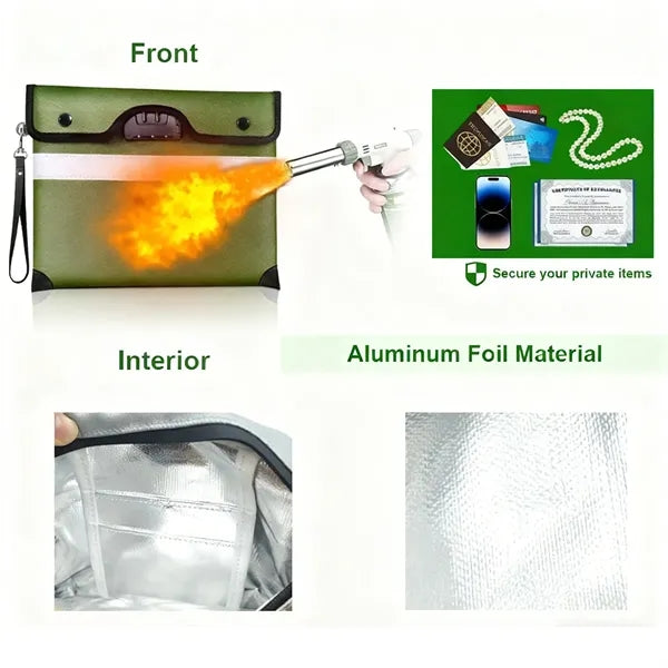 Fireproof Document Bag with Lock