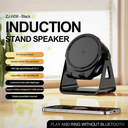3 in 1 Wireless charging speaker phone holder