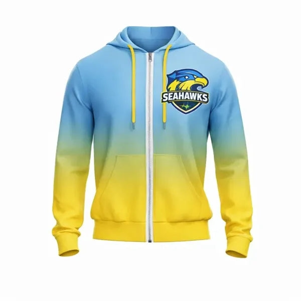 Unisex Performance Full Zip Hoodie with Fleece Lining