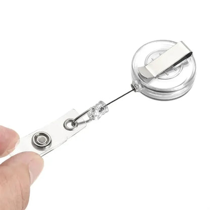 Retractable Badge Reel with Steel Wire Clip
