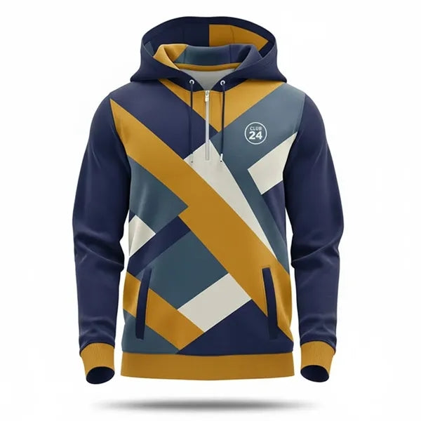 Unisex UPF Performance Quarter-Zip Hoodie Sublimated