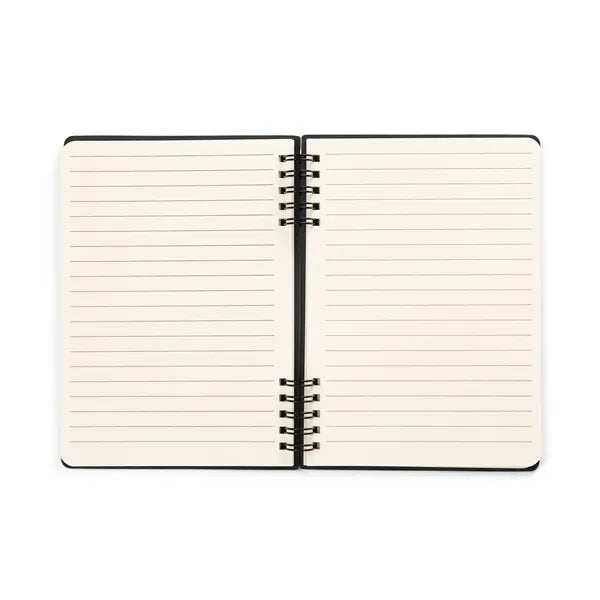 Spiral Linen Leather Notebook