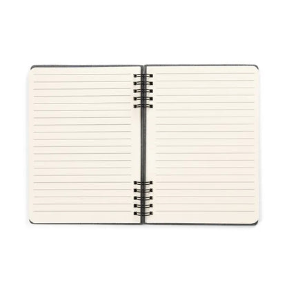 Spiral Linen Leather Notebook