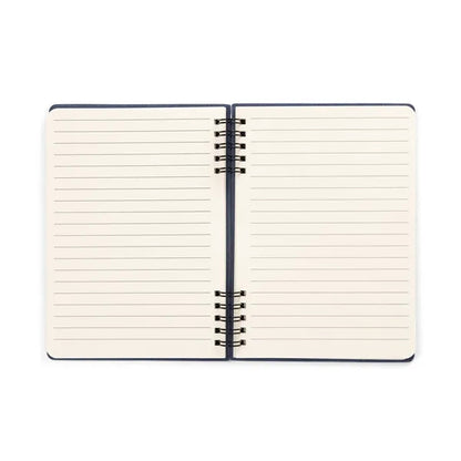 Spiral Linen Leather Notebook