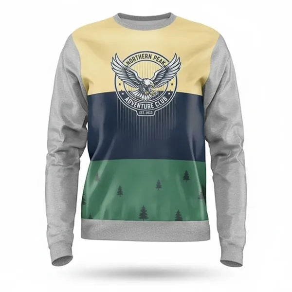 Unisex Sublimated 220G Ultra Light Sweatshirt