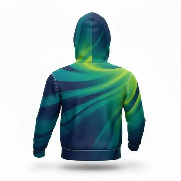 Unisex Fleece Lined Cropped Hoodie Full Color