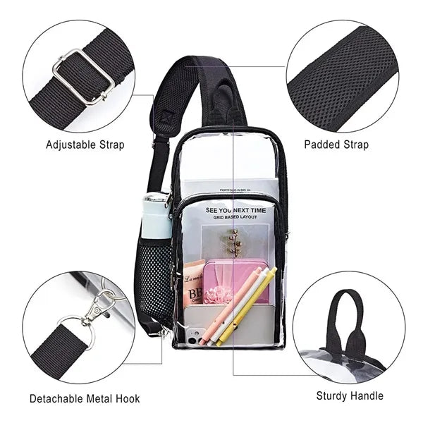 Transparent Sling Backpack Stadium Approved