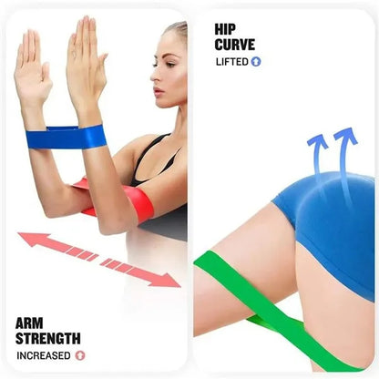 5 Piece TPE Yoga Resistance Bands Set