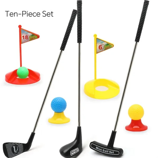 10PCS Mini Plastic Indoor Outdoor Kids Golf Set