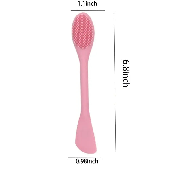 Doube-Ended Silicone Facial Mask Brush Scraper Tool