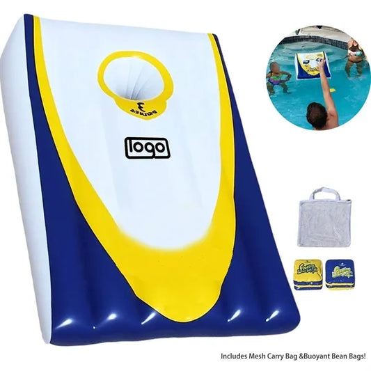 Plastic Inflatable Cornhole Game Set Floating Pool Toy
