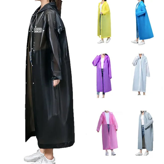 Adult EVA Thick Waterproof Outdoor Raincoat