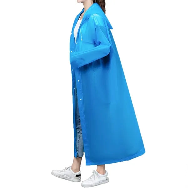 Adult EVA Thick Waterproof Outdoor Raincoat