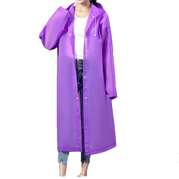 Adult EVA Thick Waterproof Outdoor Raincoat