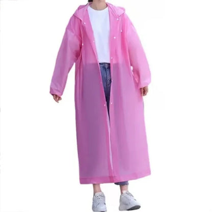 Adult EVA Thick Waterproof Outdoor Raincoat