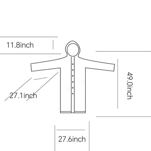 Adult EVA Thick Waterproof Outdoor Raincoat