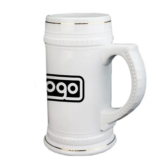 22oz Ceramic Beer Mug w/ Handle