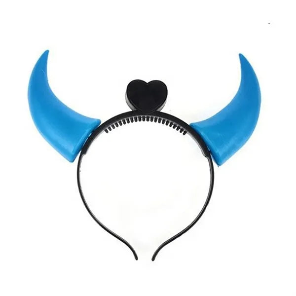 Halloween LED Devil Horns Light-Up Headband