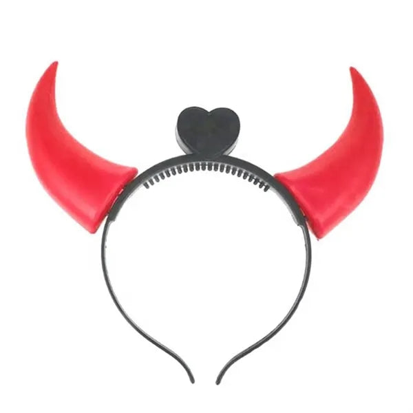Halloween LED Devil Horns Light-Up Headband