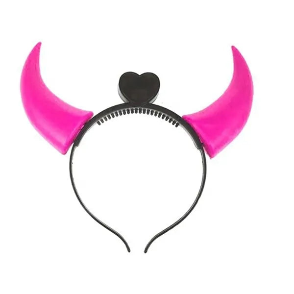 Halloween LED Devil Horns Light-Up Headband