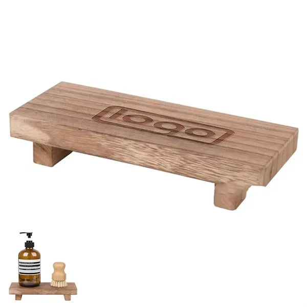 Waterproof Wooden Square Display Riser Tray