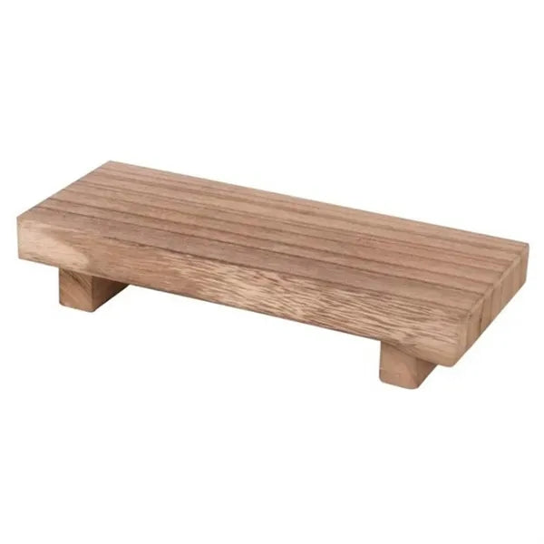 Waterproof Wooden Square Display Riser Tray