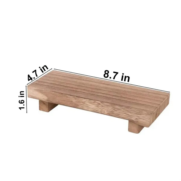 Waterproof Wooden Square Display Riser Tray