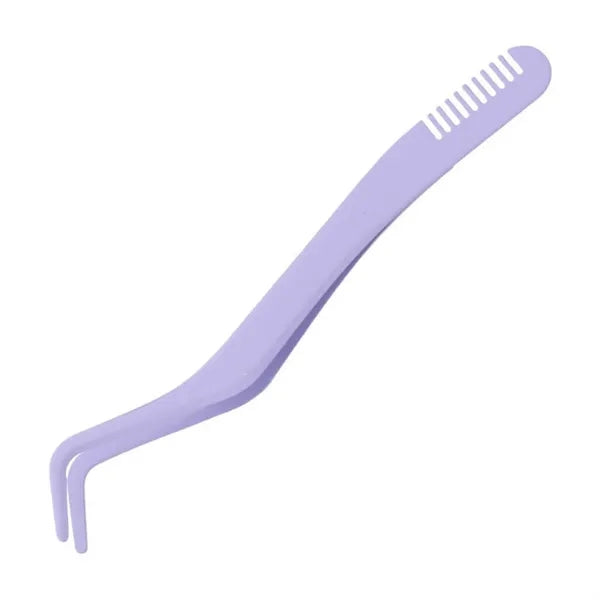 Stainless Steel Eyelash Tweezer w/ Comb