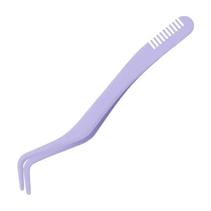 Stainless Steel Eyelash Tweezer w/ Comb