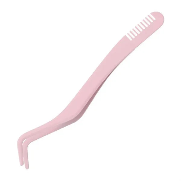 Stainless Steel Eyelash Tweezer w/ Comb