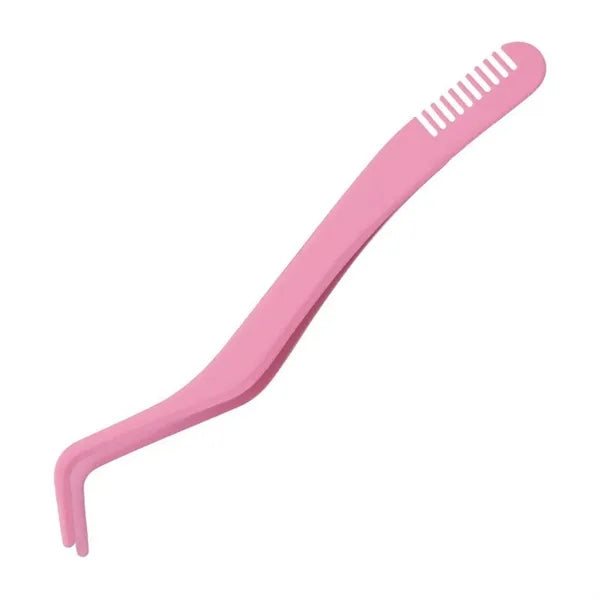 Stainless Steel Eyelash Tweezer w/ Comb