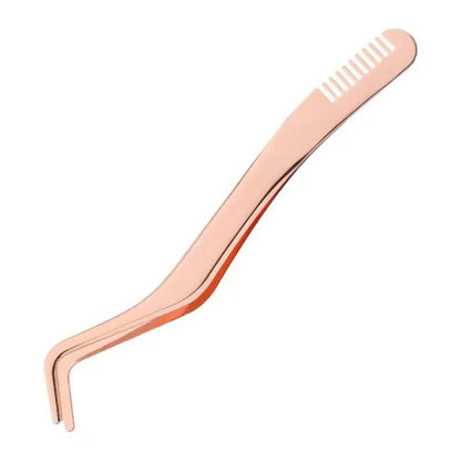 Stainless Steel Eyelash Tweezer w/ Comb