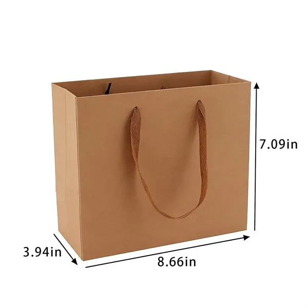 Reinforced Handle Customizable Eco-Friendly Gift Paper Bags