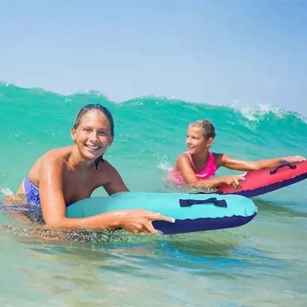 Inflatable Surf Body Board With Handles For Kids Beach Fun
