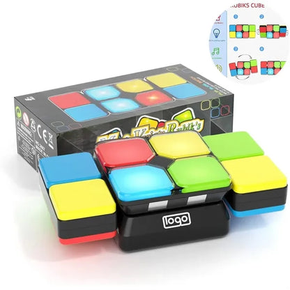 4 in 1 Kids Light-Up Musical Educational Puzzle Cube Toy