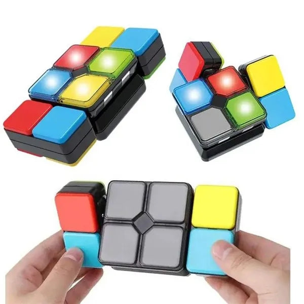 4 in 1 Kids Light-Up Musical Educational Puzzle Cube Toy