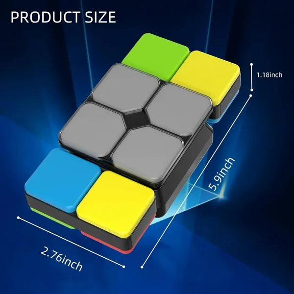 4 in 1 Kids Light-Up Musical Educational Puzzle Cube Toy