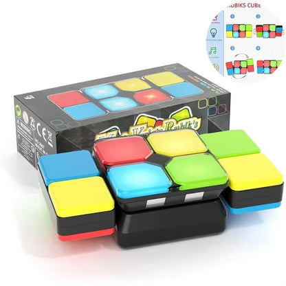 4 in 1 Kids Light-Up Musical Educational Puzzle Cube Toy