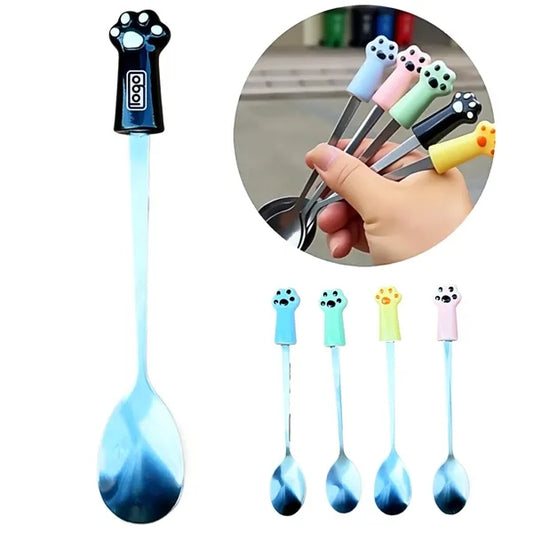 Stainless Steel Cat Paw Spoon