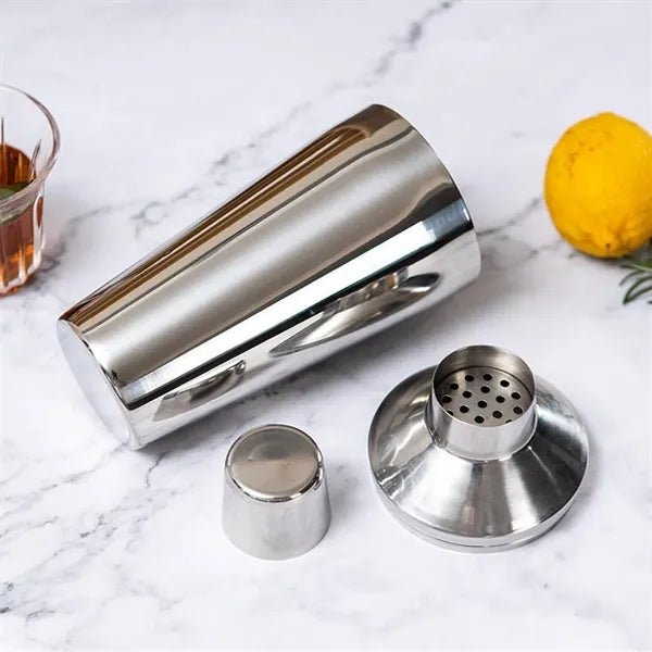 20oz Stainless Steel Cocktail Shaker w/ Built-in Strainer
