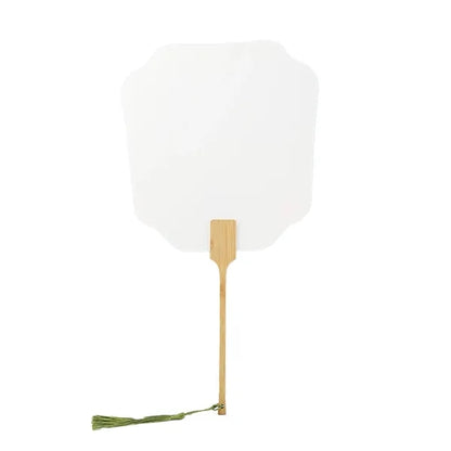 Wooden Handle DIY Paper Handheld Fan