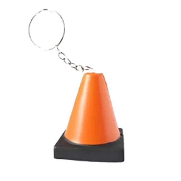 Construction Cone Stress Reliever Key Chain