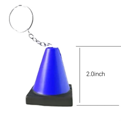 Construction Cone Stress Reliever Key Chain