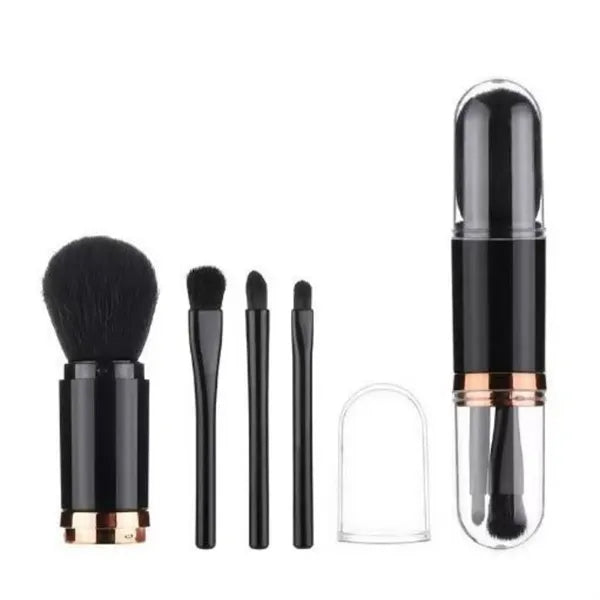 4 in 1 Portable Travel Makeup Brush Set