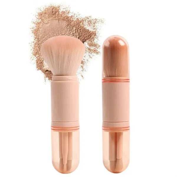 4 in 1 Portable Travel Makeup Brush Set