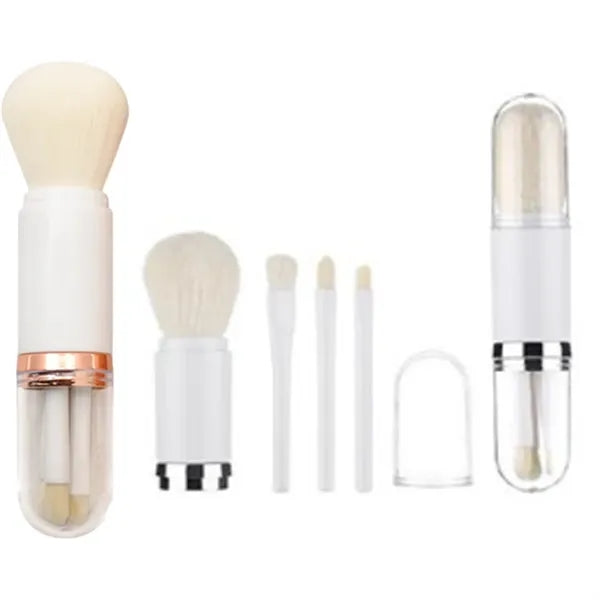 4 in 1 Portable Travel Makeup Brush Set