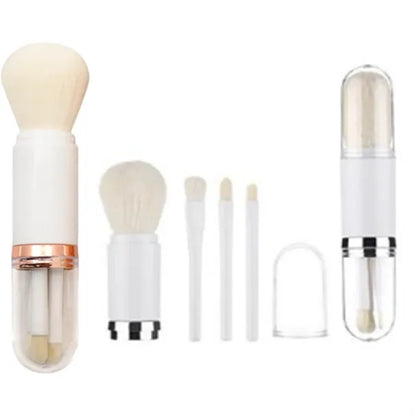 4 in 1 Portable Travel Makeup Brush Set