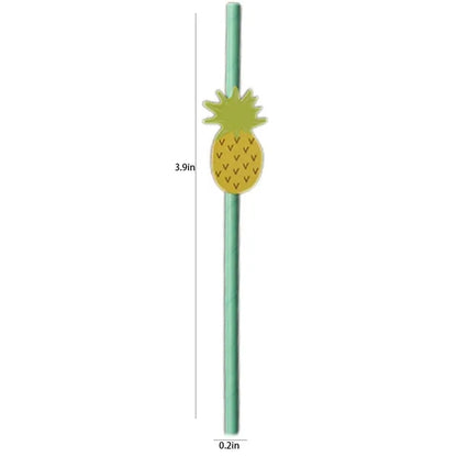10PCS Fruit Themed Disposable Paper Straws