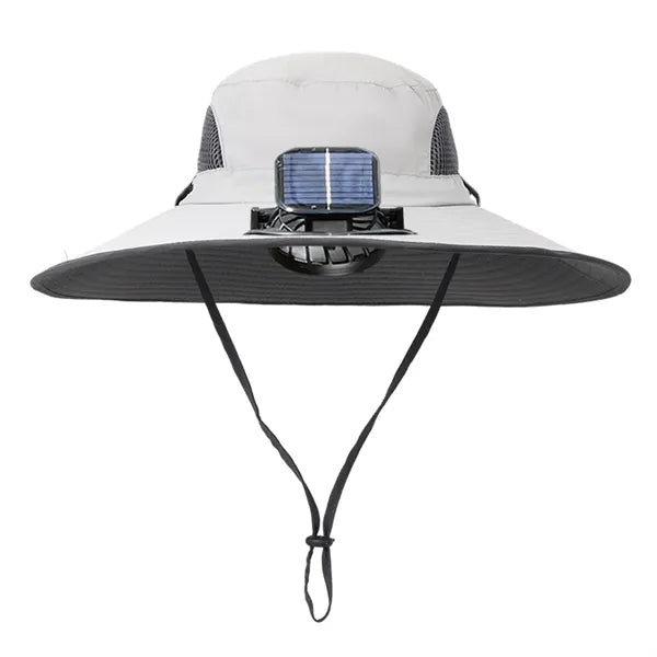Wide Brim Solar USB Rechargeable Fan Sun Hat